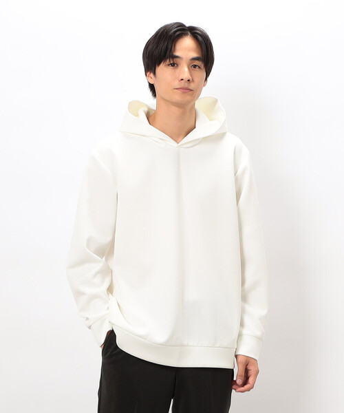 COMME CA ISM(コムサイズム)の「ダンボールニット フードパーカー(パーカー・メンズ・ホワイト/ブラウン/ブルー/ブラック・MEDIUM/LARGE)」の2枚目の写真