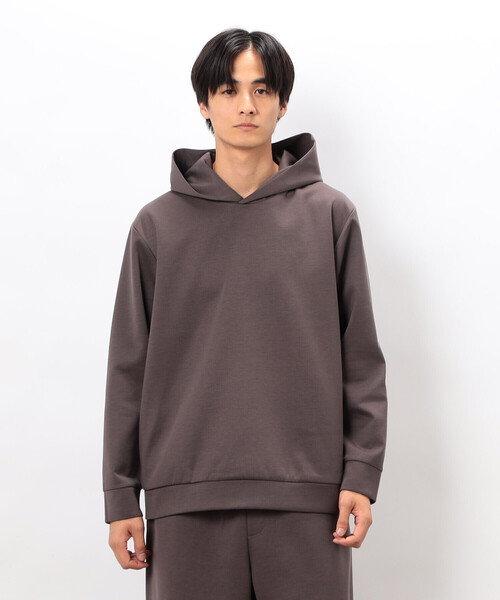 COMME CA ISM(コムサイズム)の「ダンボールニット フードパーカー(パーカー・メンズ・ホワイト/ブラウン/ブルー/ブラック・MEDIUM/LARGE)」の7枚目の写真