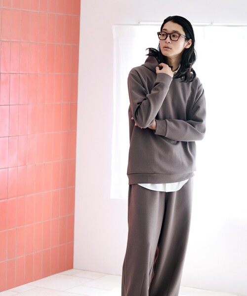 COMME CA ISM(コムサイズム)の「ダンボールニット フードパーカー(パーカー・メンズ・ホワイト/ブラウン/ブルー/ブラック・MEDIUM/LARGE)」の5枚目の写真