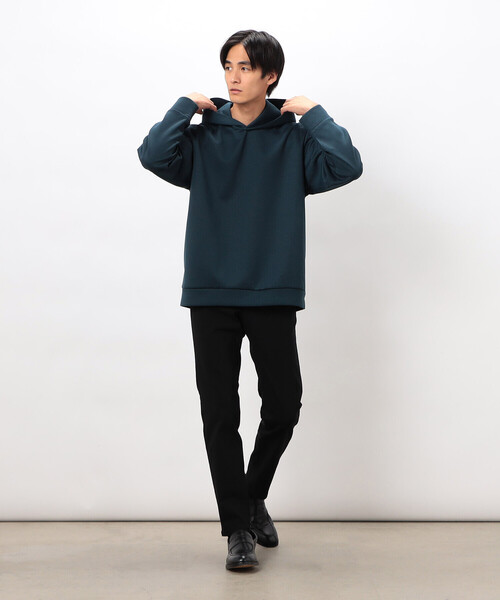 COMME CA ISM(コムサイズム)の「ダンボールニット フードパーカー(パーカー・メンズ・ホワイト/ブラウン/ブルー/ブラック・MEDIUM/LARGE)」の6枚目の写真