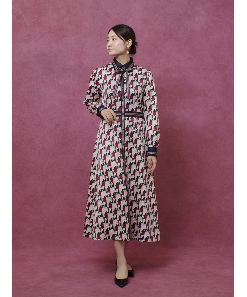 LOULOU WILLOUGHBY】ホースジオメトリックプリントシャツ