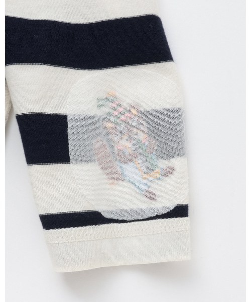 kladskap（クレードスコープ）の「【コロボックル】ボーダー長袖Tシャツ（Tシャツ/カットソー・キッズ・グレー/ネイビー・120cm/110cm/90cm/100cm/80ｃｍ/130cm）」の5枚目の写真