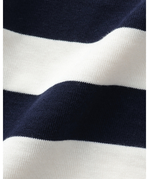 kladskap（クレードスコープ）の「【コロボックル】ボーダー長袖Tシャツ（Tシャツ/カットソー・キッズ・グレー/ネイビー・120cm/110cm/90cm/100cm/80ｃｍ/130cm）」の9枚目の写真