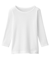 無印良品(ムジルシリョウヒン)のベビー あったか綿 クルーネック長袖Tシャツ(インナーウェア/肌着)