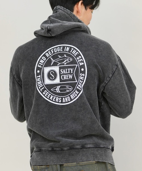 SALTY CREW（ソルティークルー）の「SALTY CREW/ソルティークルー プルオーバー/パーカー バックプリント 75-271（パーカー・メンズ・ネイビー/ブラック/レッド・M/L）」の2枚目の写真