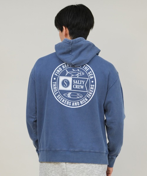 SALTY CREW（ソルティークルー）の「SALTY CREW/ソルティークルー プルオーバー/パーカー バックプリント 75-271（パーカー・メンズ・ネイビー/ブラック/レッド・M/L）」の12枚目の写真