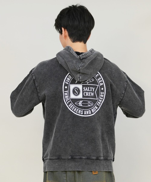 SALTY CREW（ソルティークルー）の「SALTY CREW/ソルティークルー プルオーバー/パーカー バックプリント 75-271（パーカー・メンズ・ネイビー/ブラック/レッド・M/L）」の6枚目の写真