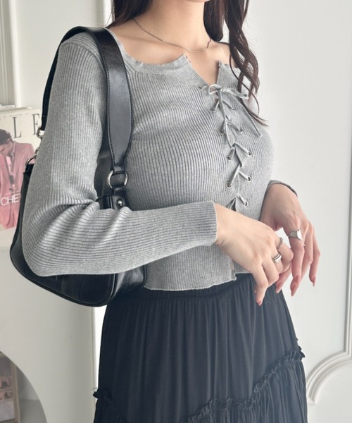 her lip to♡レースアップニットトップス Herlipto［ハーリップトゥ］公式サイト