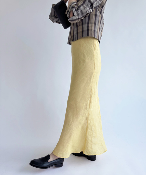 BASERANGE（ベースレンジ）の「【BASERANGE/ベースレンジ】PRE DYDINE SKIRT（スカート・レディース・イエロー・X-SMALL）」の4枚目の写真