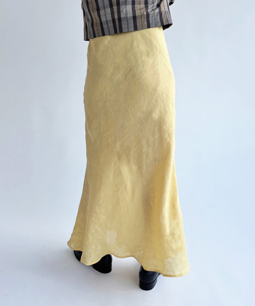 BASERANGE（ベースレンジ）の「【BASERANGE/ベースレンジ】PRE DYDINE SKIRT（スカート・レディース・イエロー・X-SMALL）」の5枚目の写真