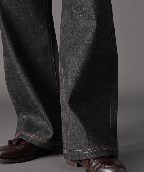 LURAKU】Semi-flared Rigid Denim / LURAKU セミフレアリジット