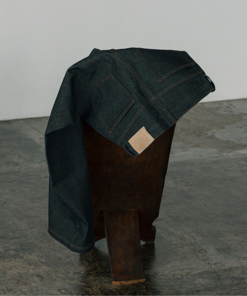LURAKU】Semi-flared Rigid Denim / LURAKU セミフレアリジット