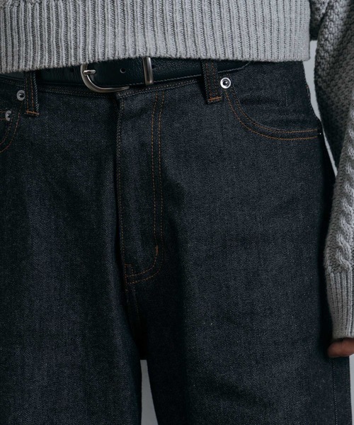 LURAKU】Semi-flared Rigid Denim / LURAKU セミフレアリジットデニム