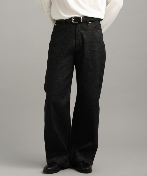LURAKU】Semi-flared Rigid Denim / LURAKU セミフレアリジットデニム