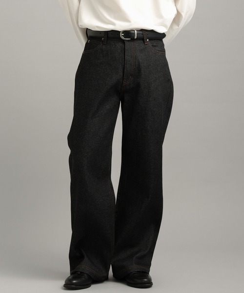 LURAKU】Semi-flared Rigid Denim / LURAKU セミフレアリジットデニム