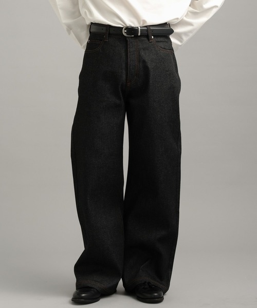 Eigi Kirisaki タグ付きLURAKU セミフレアリジットデニム LURAKU】Semi-flared Rigid Denim / LURAKU セミフレアリジットデニム