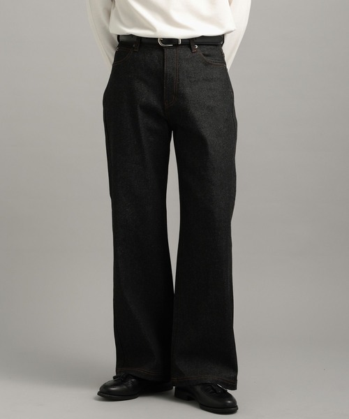 LURAKU】Semi-flared Rigid Denim / LURAKU セミフレアリジットデニム