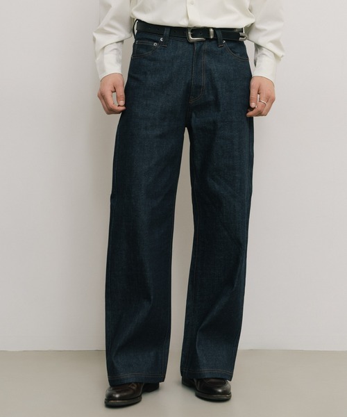 LURAKU】Semi-flared Rigid Denim / LURAKU セミフレアリジットデニム