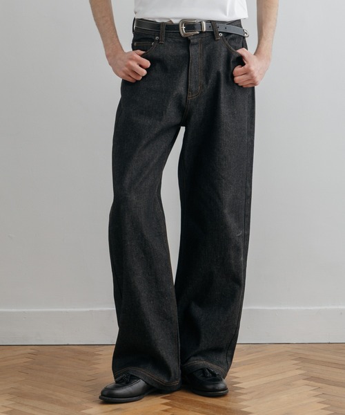 LURAKU セミフレアリジットデニム LURAKU】Semi-flared Rigid Denim / LURAKU セミフレアリジットデニム