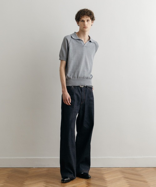 LURAKU】Semi-flared Rigid Denim / LURAKU セミフレアリジットデニム
