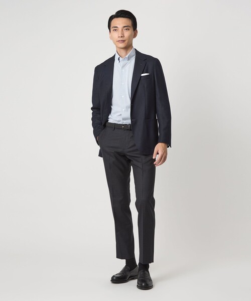 green label relaxing（グリーンレーベルリラクシング）の「REDA BLAZER ホップサック 2B RG ジャケット（テーラードジャケット・メンズ・ネイビー/ダークグリーン・XS/M/L/S/XL）」の7枚目の写真