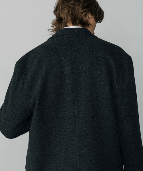 LURAKU（ルラク）の「【LURAKU】Wool Over Tailored Jacket / ウールライクテーラードジャケット（テーラードジャケット・メンズ・グレー/ブラウン・MEDIUM/LARGE）」の11枚目の写真