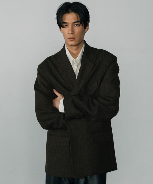 LURAKU】Wool Over Tailored Jacket / ウールライクテーラード LURAKU】Wool Over Tailored Jacket / ウールライクテーラード