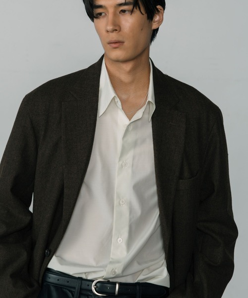 LURAKU（ルラク）の「【LURAKU】Wool Over Tailored Jacket / ウールライクテーラードジャケット（テーラードジャケット・メンズ・グレー/ブラウン・MEDIUM/LARGE）」の20枚目の写真