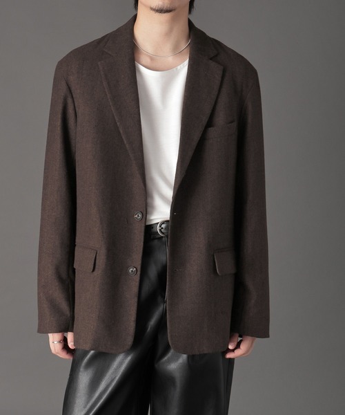 LURAKU】Wool Over Tailored Jacket / ウールライクテーラード
