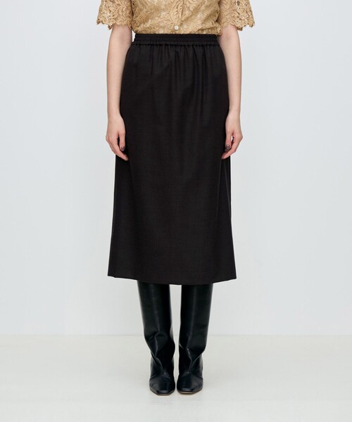 TOMORROWLAND collection（トゥモローランドコレクション）の「スーパーアムンゼン ストレートスカート（スカート・レディース・チャコールグレー/ブラウン・36/34）」の5枚目の写真