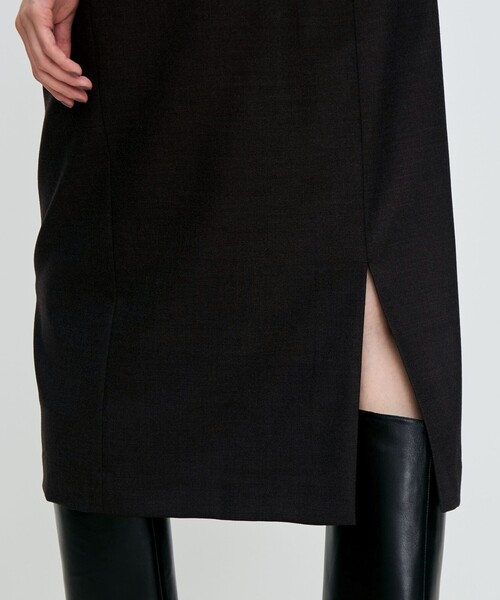 TOMORROWLAND collection（トゥモローランドコレクション）の「スーパーアムンゼン ストレートスカート（スカート・レディース・チャコールグレー/ブラウン・36/34）」の7枚目の写真