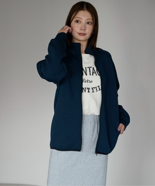 etre pret（エトレプレ）の「ユニセックス 抗菌防臭トラックジャケット（その他アウター・レディース・ネイビー/ブラック/杢グレー・S/M/L/XL）」の5枚目の写真