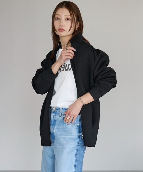 etre pret（エトレプレ）の「ユニセックス 抗菌防臭トラックジャケット（その他アウター・レディース・ネイビー/ブラック/杢グレー・S/M/L/XL）」の15枚目の写真