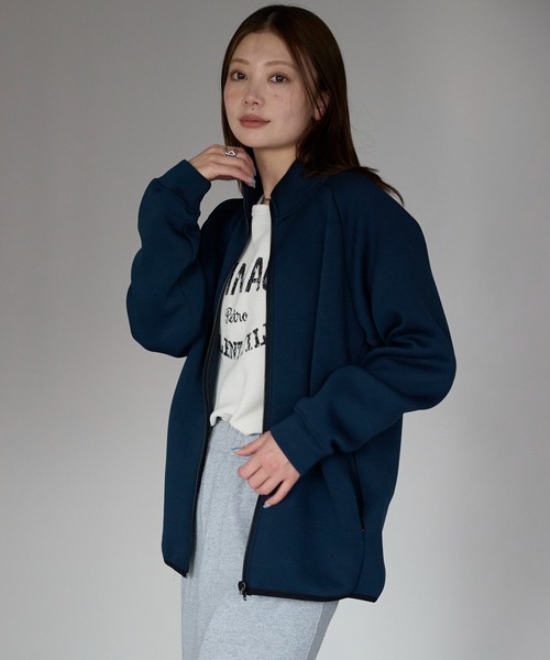 etre pret（エトレプレ）の「ユニセックス 抗菌防臭トラックジャケット（その他アウター・レディース・ネイビー/ブラック/杢グレー・S/M/L/XL）」の7枚目の写真