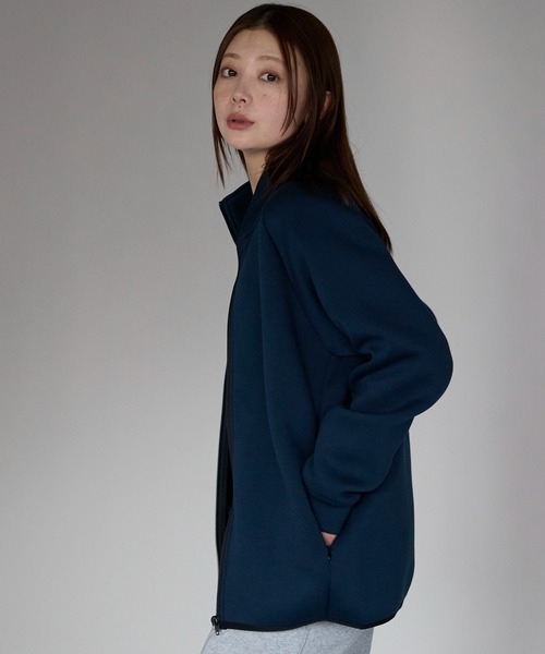 etre pret（エトレプレ）の「ユニセックス 抗菌防臭トラックジャケット（その他アウター・レディース・ネイビー/ブラック/杢グレー・S/M/L/XL）」の9枚目の写真