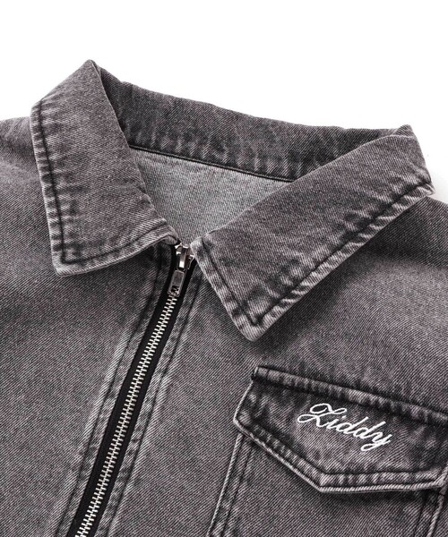ZIDDY(ジディ)の「デニムジャケット(130~160cm)(デニムジャケット・キッズ・グレー・150cm/130cm/140cm/FREE)」の10枚目の写真