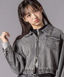 デニムジャケット（グレー/灰色系・刺繍）ファッション通販 - ZOZOTOWN