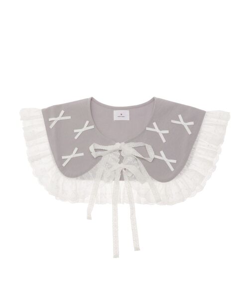 merry jenny（メリージェニー）の「remakish big collar（付け襟・レディース・ピンク/ラベンダー/オフホワイト・FREE）」の10枚目の写真