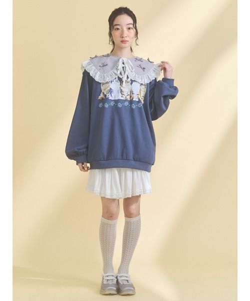 merry jenny（メリージェニー）の「remakish big collar（付け襟・レディース・ピンク/ラベンダー/オフホワイト・FREE）」の7枚目の写真