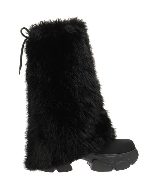GYDA(ジェイダ)の「2WAY ECO FUR LEG WARMERニットブーツ(ブーツ・レディース・ブラック/アイボリー・LARGE/MEDIUM/SMALL)」の10枚目の写真
