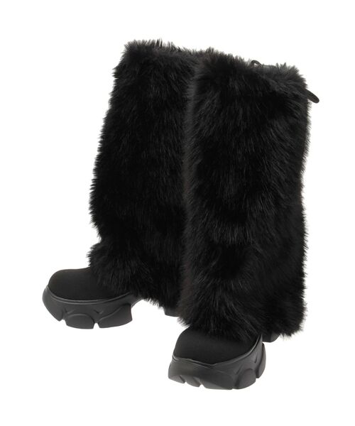 GYDA(ジェイダ)の「2WAY ECO FUR LEG WARMERニットブーツ(ブーツ・レディース・ブラック/アイボリー・LARGE/MEDIUM/SMALL)」の17枚目の写真