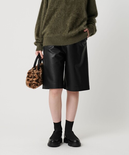 レザーライク ハーフパンツ（その他パンツ）｜BEAUTY&YOUTH UNITED
