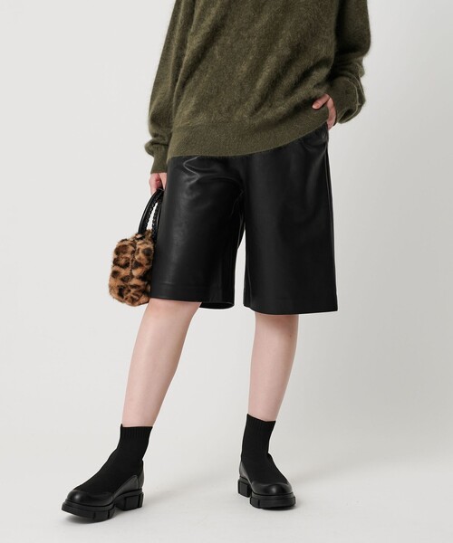 セール】レザーライク ハーフパンツ（その他パンツ）｜BEAUTY&YOUTH