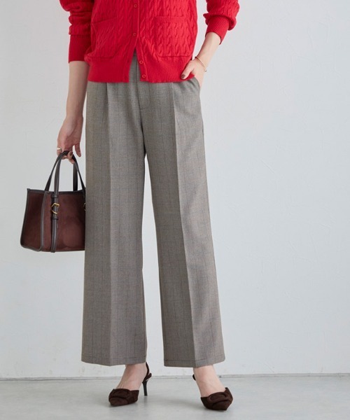 Pierrot（ピエロ）の「柄が選べるストレートパンツ（その他パンツ・レディース・ストライプ/チェック・PM/M/L）」の2枚目の写真