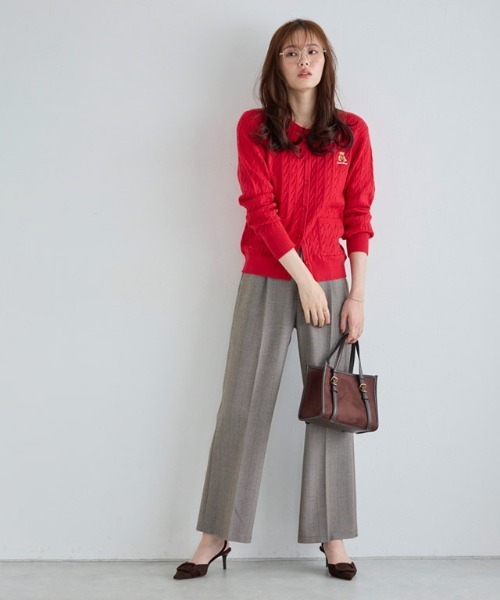 Pierrot（ピエロ）の「柄が選べるストレートパンツ（その他パンツ・レディース・ストライプ/チェック・PM/M/L）」の15枚目の写真