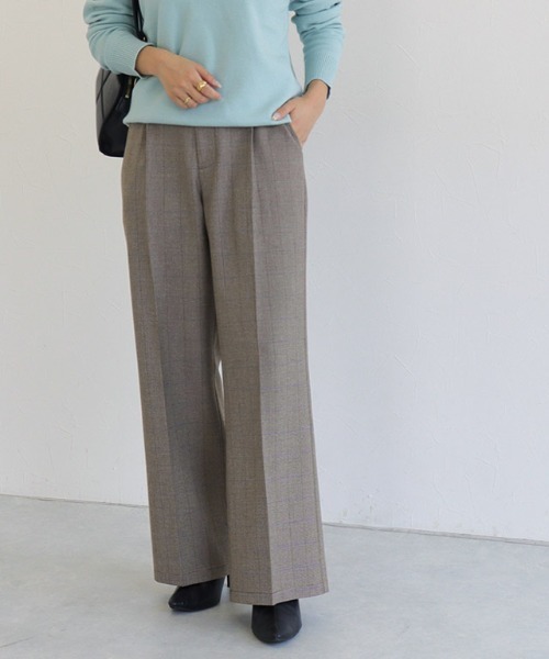 Pierrot（ピエロ）の「柄が選べるストレートパンツ（その他パンツ・レディース・ストライプ/チェック・PM/M/L）」の19枚目の写真