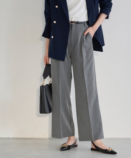 Pierrot（ピエロ）の「柄が選べるストレートパンツ（その他パンツ・レディース・ストライプ/チェック・PM/M/L）」の22枚目の写真