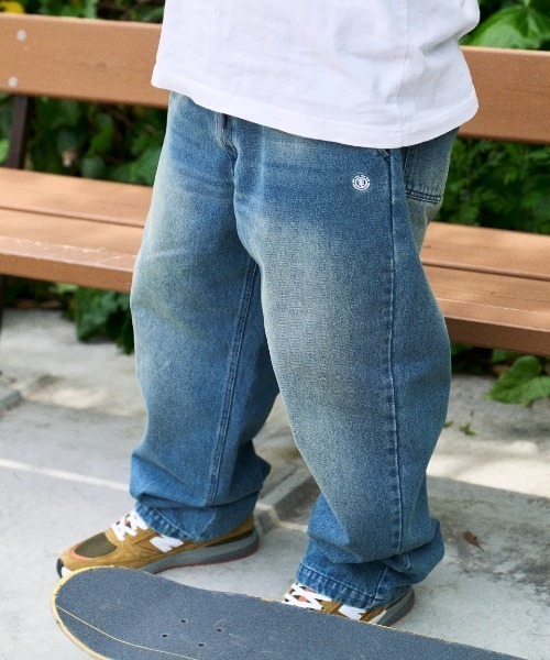 ELEMENT（エレメント）の「ELEMENT メンズ SHOD PANTS HAMMER デニムパンツ 【2025年秋冬モデル】/エレメントシューレース付きウエストゴムテーパードデニム（デニムパンツ・メンズ・ブルー系その他2/ブラック系その他/ブルー系その他/インディゴブルー・MEDIUM/LARGE/X-LARGE）」の3枚目の写真