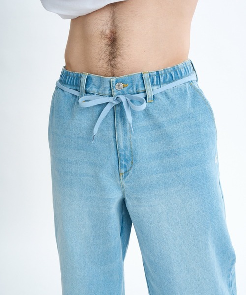 ELEMENT（エレメント）の「ELEMENT メンズ SHOD PANTS HAMMER デニムパンツ 【2025年秋冬モデル】/エレメントシューレース付きウエストゴムテーパードデニム（デニムパンツ・メンズ・ブルー系その他2/ブラック系その他/ブルー系その他/インディゴブルー・MEDIUM/LARGE/X-LARGE）」の14枚目の写真