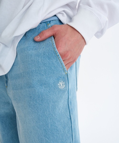 ELEMENT（エレメント）の「ELEMENT メンズ SHOD PANTS HAMMER デニムパンツ 【2025年秋冬モデル】/エレメントシューレース付きウエストゴムテーパードデニム（デニムパンツ・メンズ・ブルー系その他2/ブラック系その他/ブルー系その他/インディゴブルー・MEDIUM/LARGE/X-LARGE）」の8枚目の写真